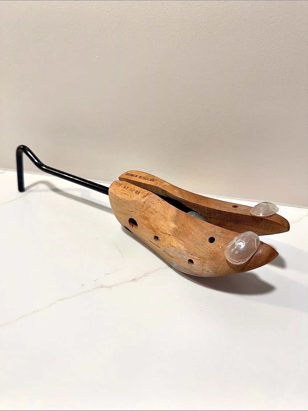 Vintage Women’s Regular Wooden Shoe Stretcher Brown with Black Metal Handle